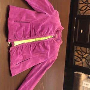 Purple leather jacket only worn a couple of times.